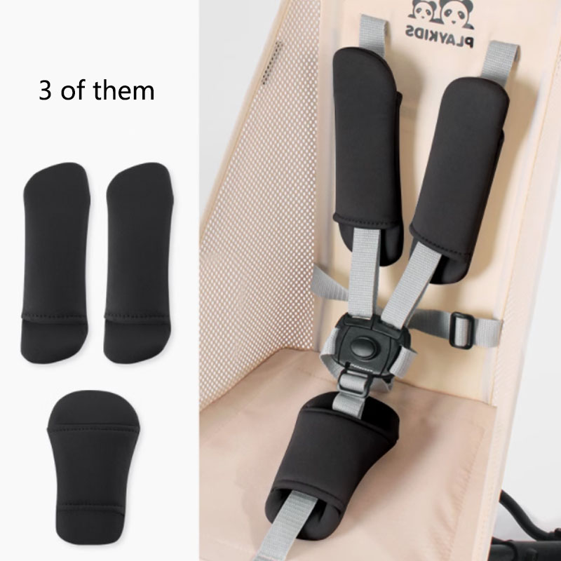Infant Car Seat Cover - ベビーカー用ショルダーストラップカバー,ソフトカーシートベルトクッション,ショルダーガードパッド,カートアクセサリー,1セットあたり3個