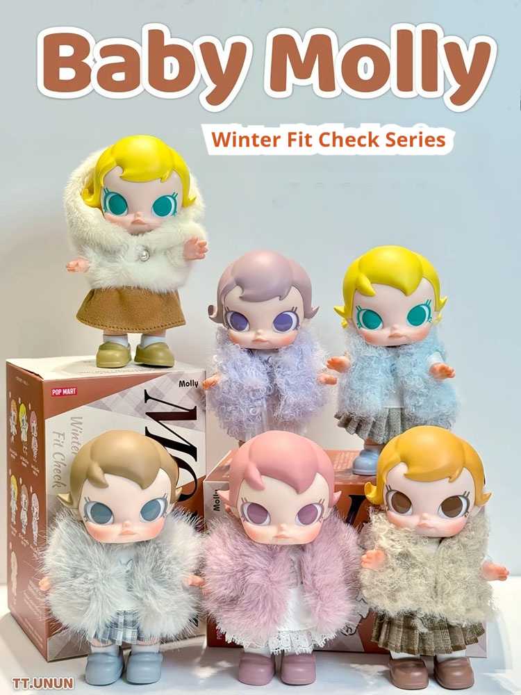 Baby Products For Face - ポップマート ベイビーモリー ウィンターフィット チェックシリーズ ミステリーボックス ぬいぐるみキーホルダー