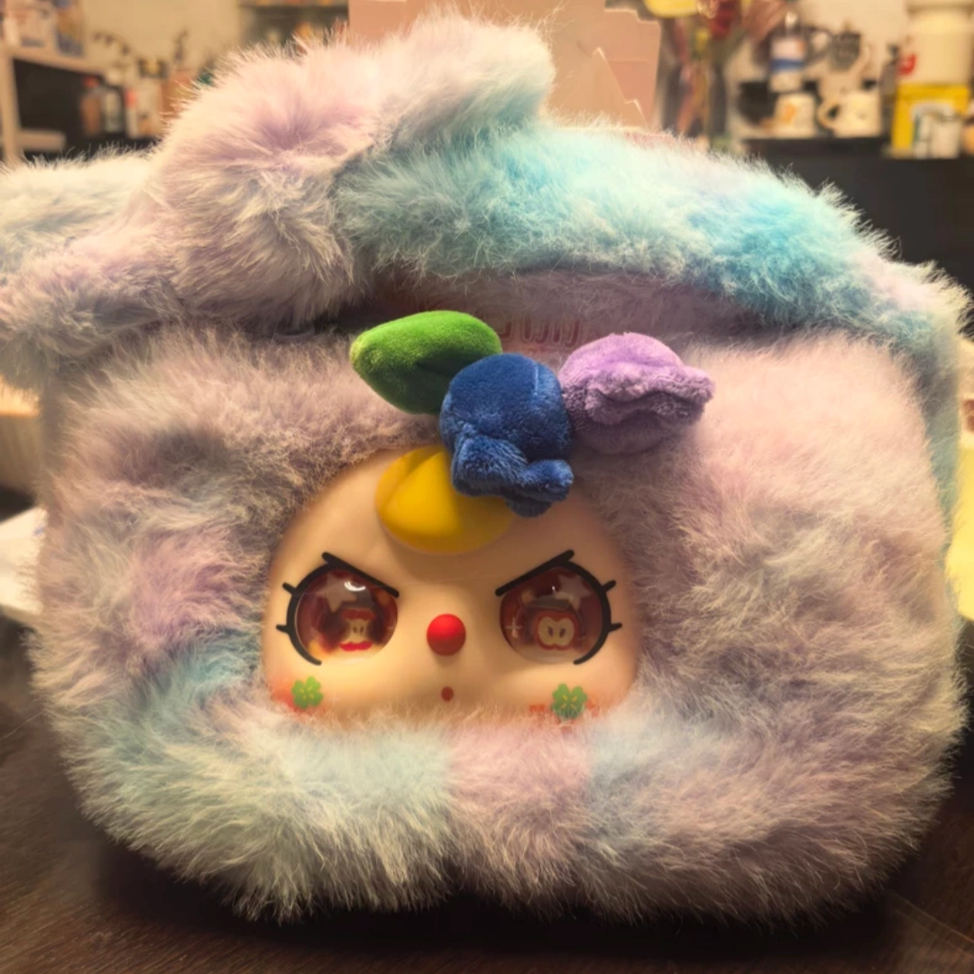 Baby Product - ベイビー・スリー・ベイビー・フルーツ・ハンドバッグシリーズ、ブラインドボックス、かわいいビニール製ぬいぐるみバッグ、トレンドのコレクションアイテム、装飾用バッグ、新年・クリスマスギフト。