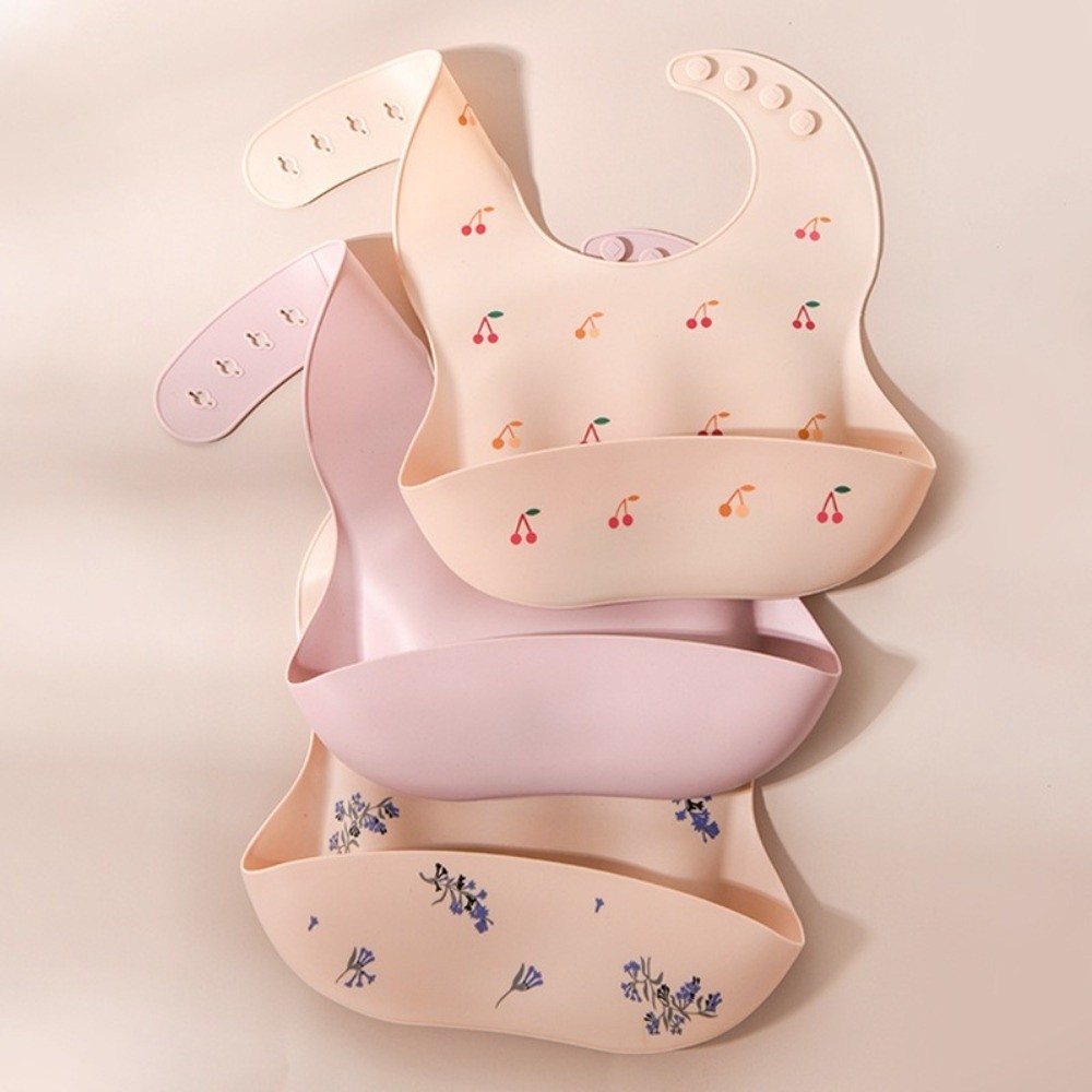 Silicone Baby Bibs - 新しいシリコーンベビー食事用よだれかけ調節可能なストラップ軽量幼児用よだれかけ防水唾液タオル日常使用
