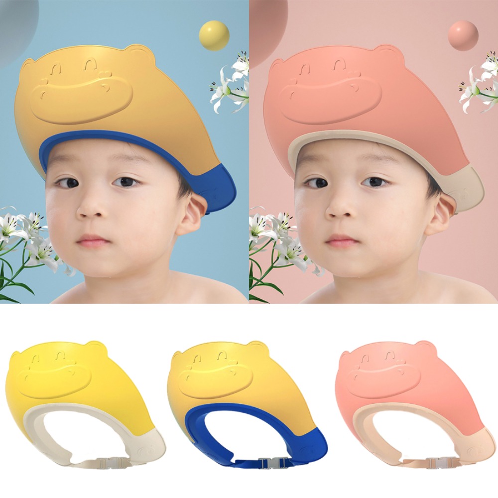 Baby Products For Bathing - シャンプーアーティファクト ベビーシャワーキャップ 耳保護 入浴用ヘアウォッシュハット 安全調整可能 バスヘッドカバー