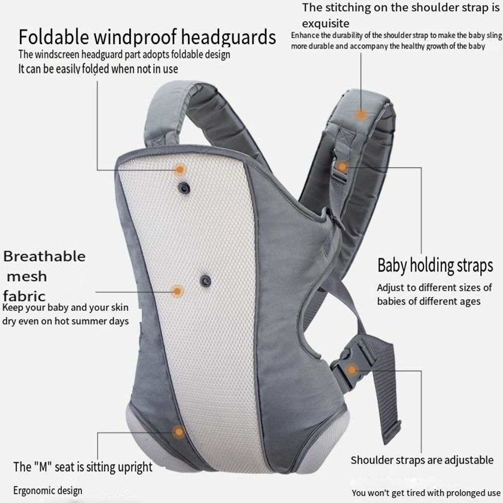 人間工学に基づいた新生児用カンガルーラップ、簡単に調節可能な - Ergonomic Baby Carrier のレビューと価格