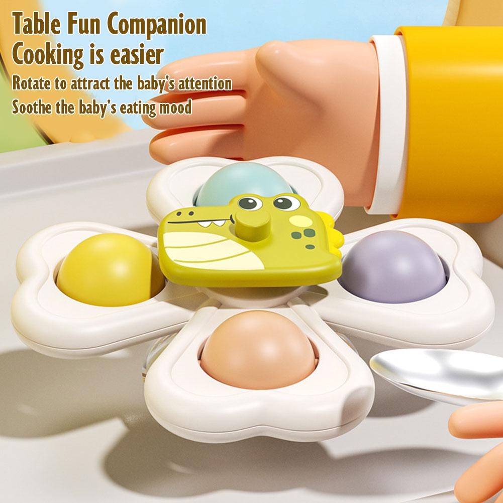 3 個の吸盤回転おもちゃ 赤ちゃんの手と目の協調教育トレーニ - Baby Products For Bathing のレビューと価格