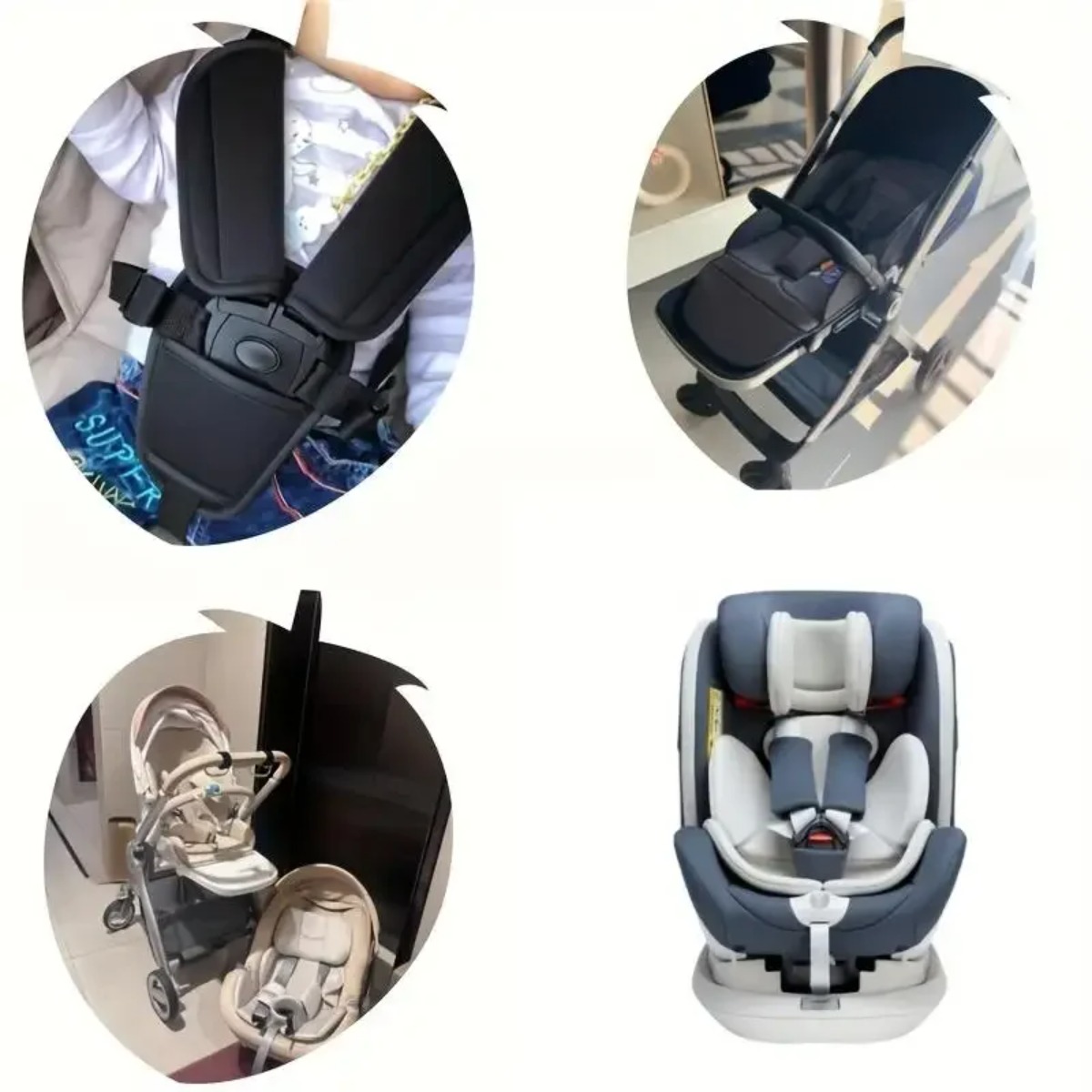 ベビーカーシートベルトパッド ユニバーサルベビーカーショルダ - Infant Car Seat Cover のレビューと価格