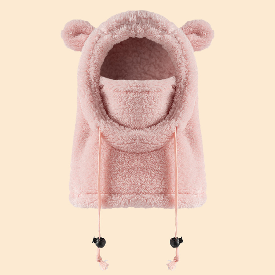 新しい暖かい子供用耳と首の保護一体型キャップ、厚手の冬用スキ - Baby Products For Face のレビューと価格