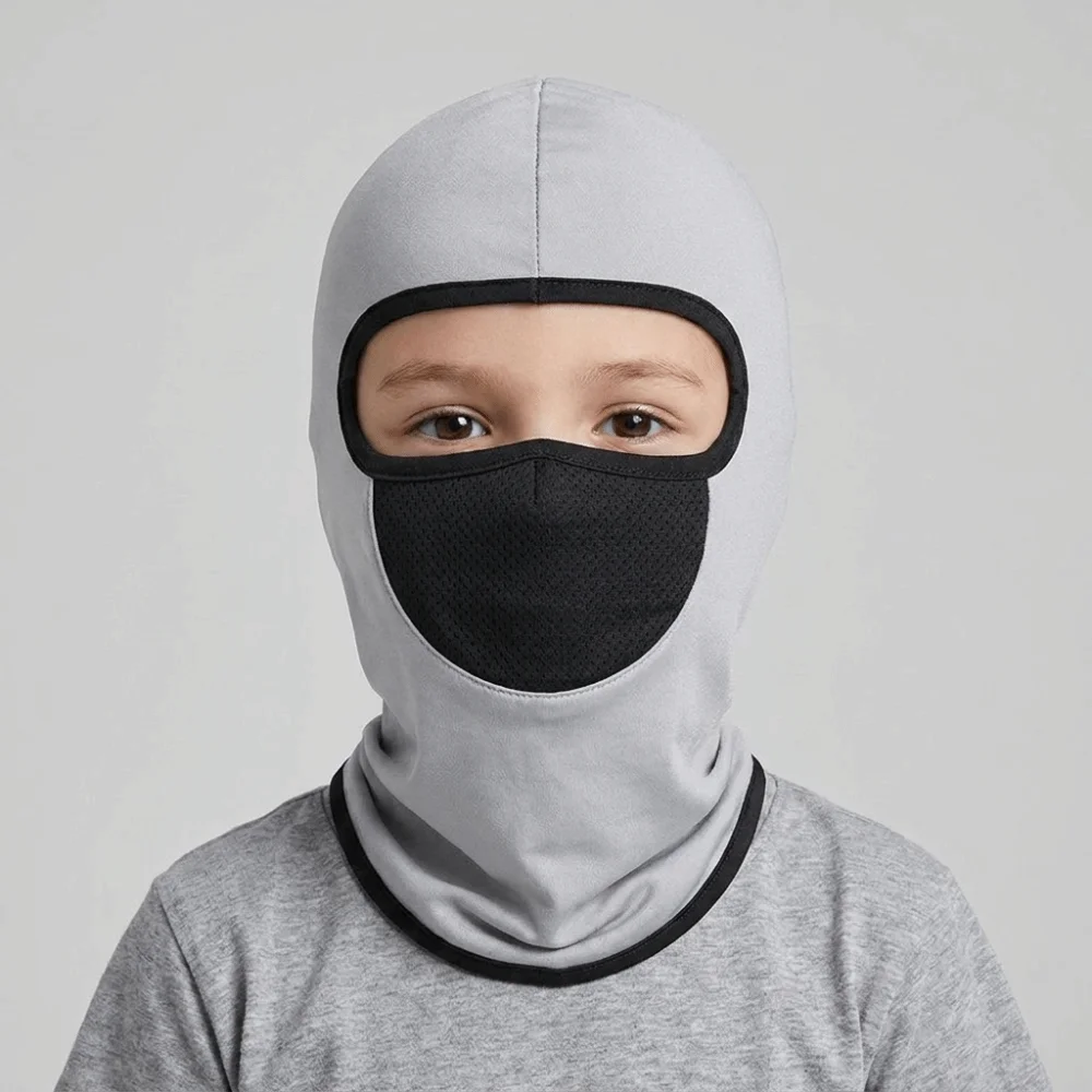 調節可能な子供用バラクラバ帽子アイスシルク弾性日焼け止めマス - Baby Products For Face のレビューと価格