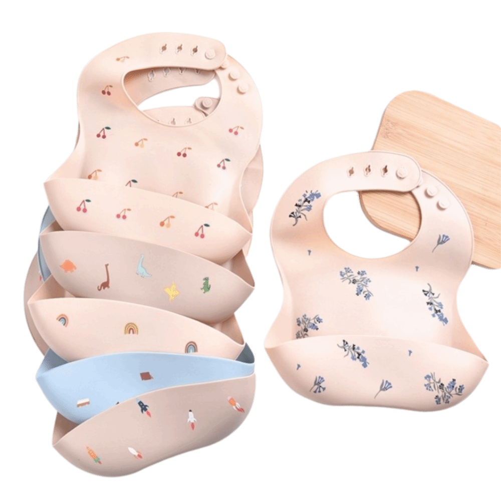 新しいシリコーンベビー食事用よだれかけ調節可能なストラップ軽 - Silicone Baby Bibs のレビューと価格