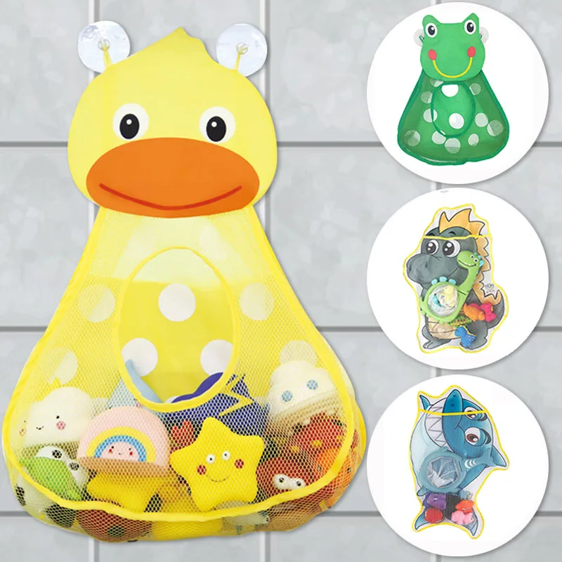 ベビーバスおもちゃ収納バッグ漫画かわいいアヒルメッシュ速乾性 - Baby Products For Bathing のレビューと価格