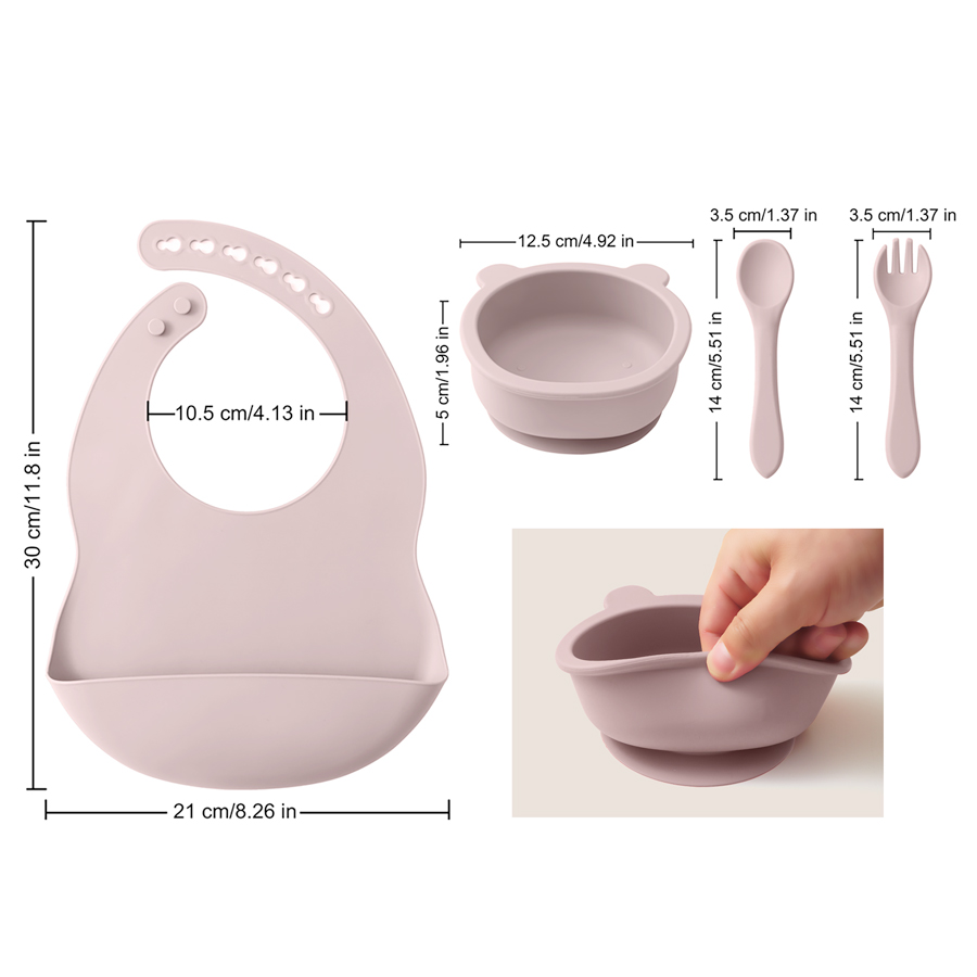 赤ちゃん用シリコン皿,食品用,サッカーボウル,プレート,スプ - Silicone Baby Bibs のレビューと価格