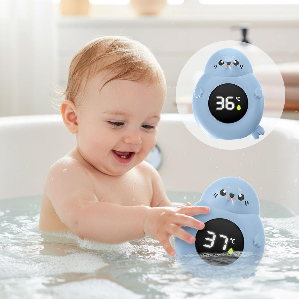 IPX7 防水ベビーバス温度計かわいいシール形状デジタル水温 - Baby Products For Bathing のレビューと価格